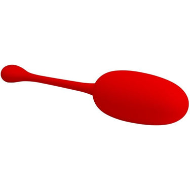 Uovo vibrante in silicone con 12 funzioni, ricaricabile USB Rosso